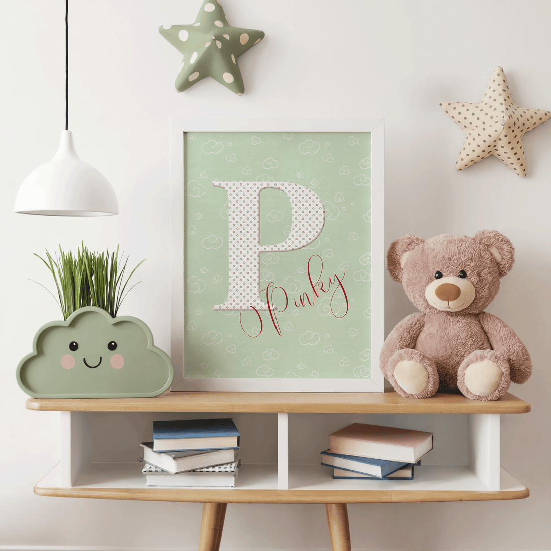 Personalized Name Wall Art Printable | Minty Pinky Collection