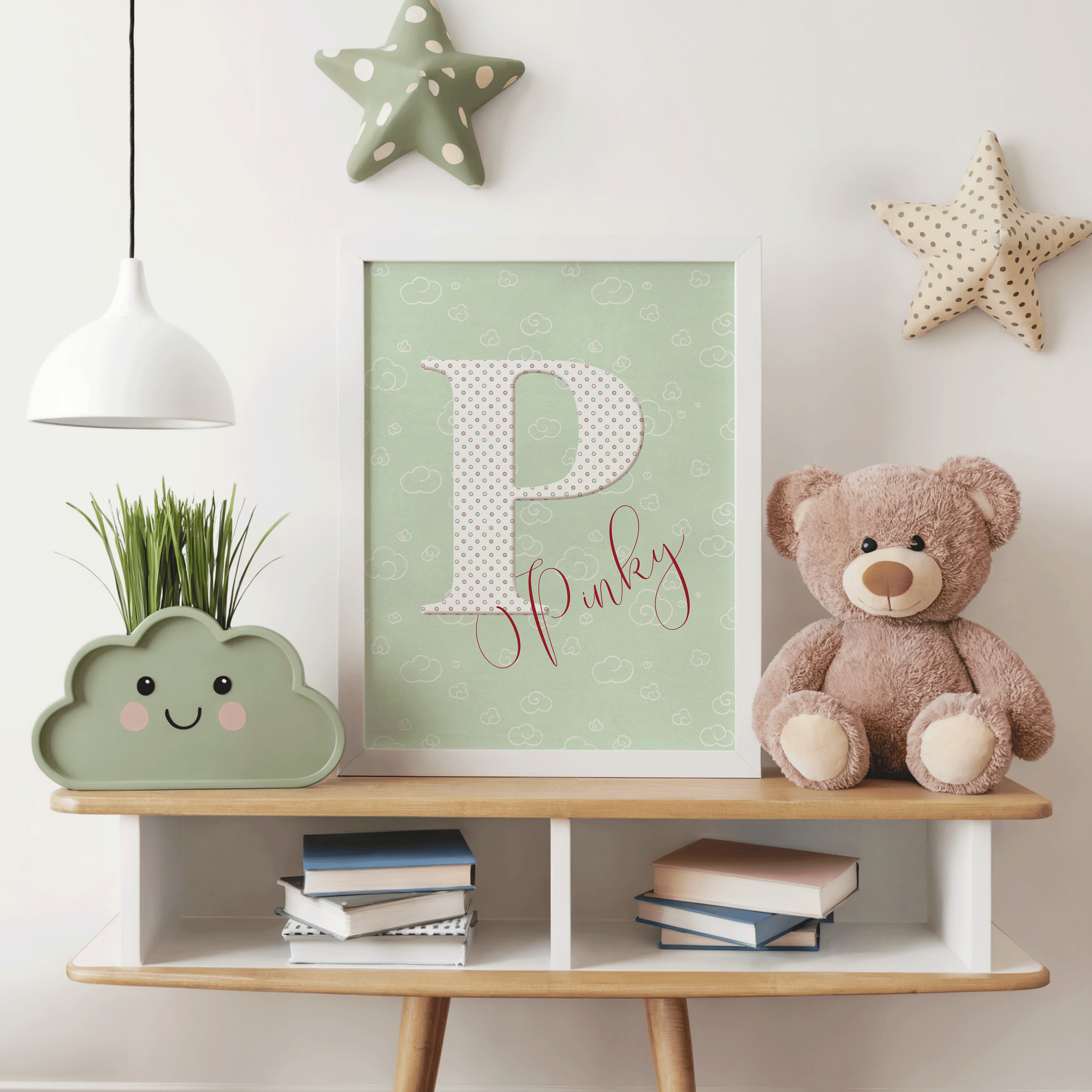 Personalized Name Wall Art Printable | Minty Pinky Collection