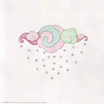 Minty Pinky Poster Set with Personalized Name Print