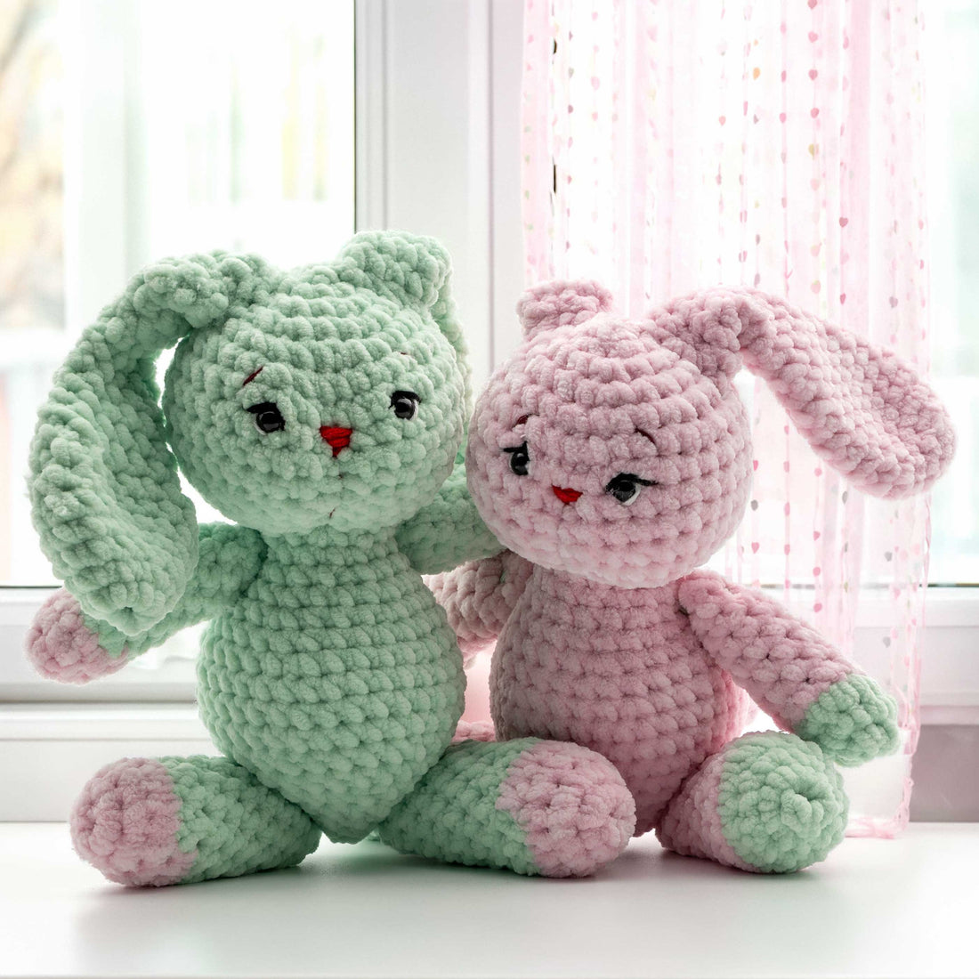Minty Bunny | Handmade Decorative Crochet Bunny
