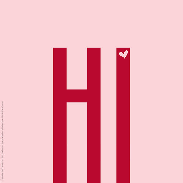 HI Printable Wall Art | Modern Colorful Typography Print | Minty Pinky Collection