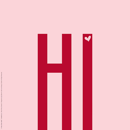 HI Printable Wall Art | Modern Colorful Typography Print | Minty Pinky Collection